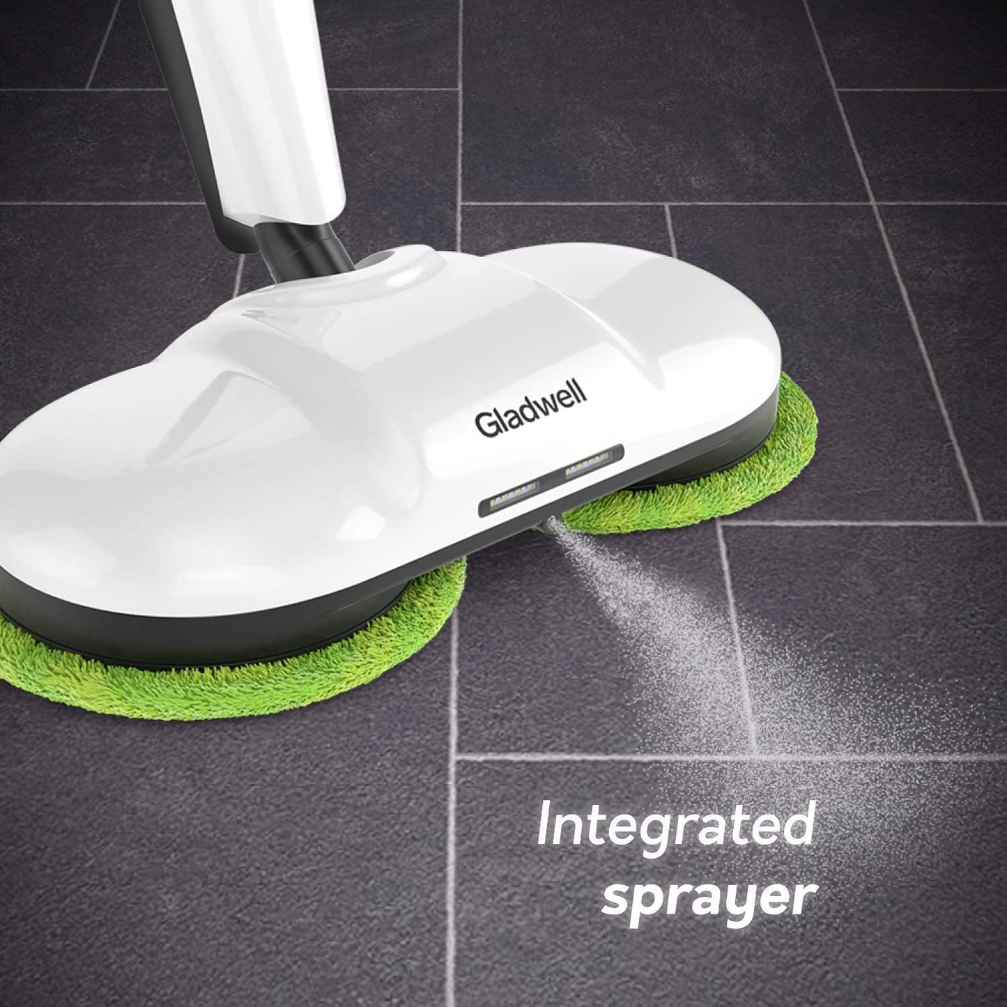 Gladwell Cordless Electric Mop - 3 in 1 Spinner, Scrubber and Waxer