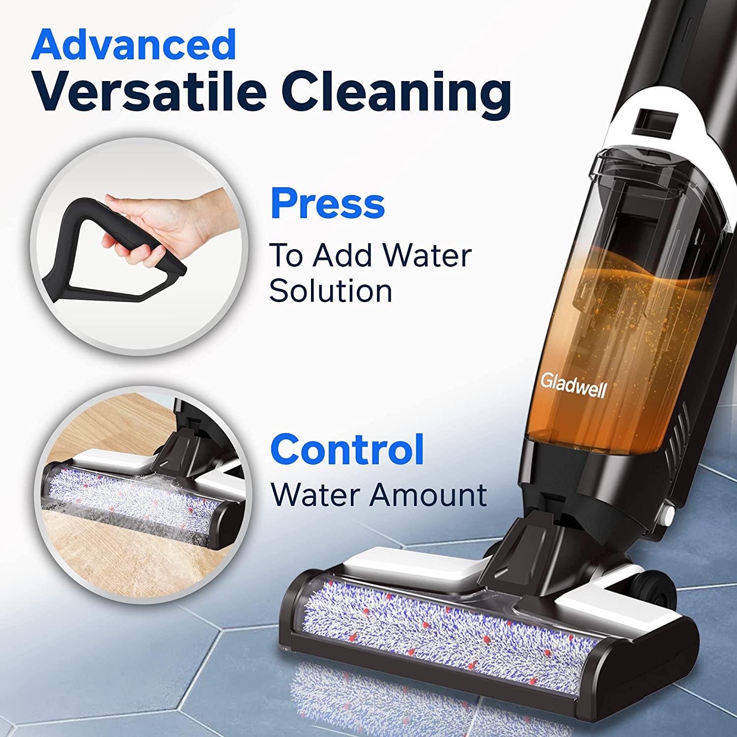 Buy Gladwell Cordless Rechargeable Electric Mop, Floor Cleaner and