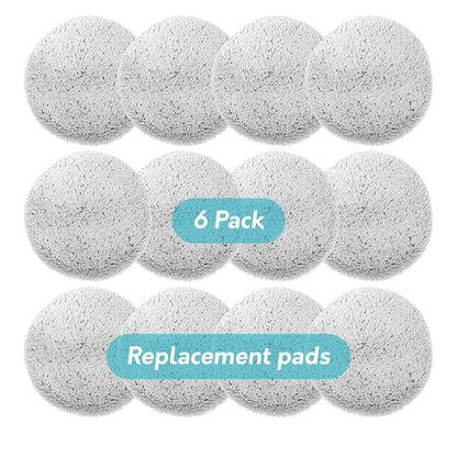 Replacement Pads for Gladwell Gecko Robot Window Cleaner - 6 Pack (12 Pieces)